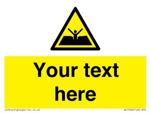 Custom Warning quicksand mud or silt